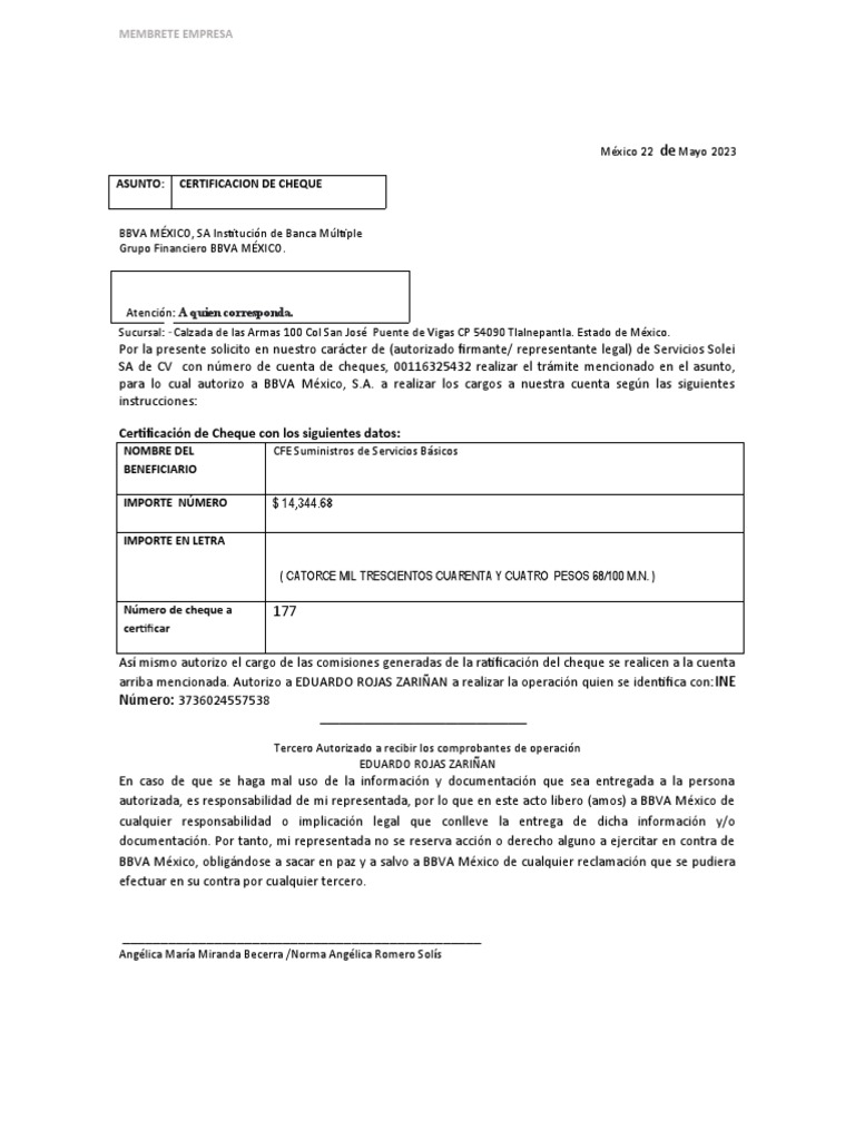 Cheque Certificado 2021 Pdf