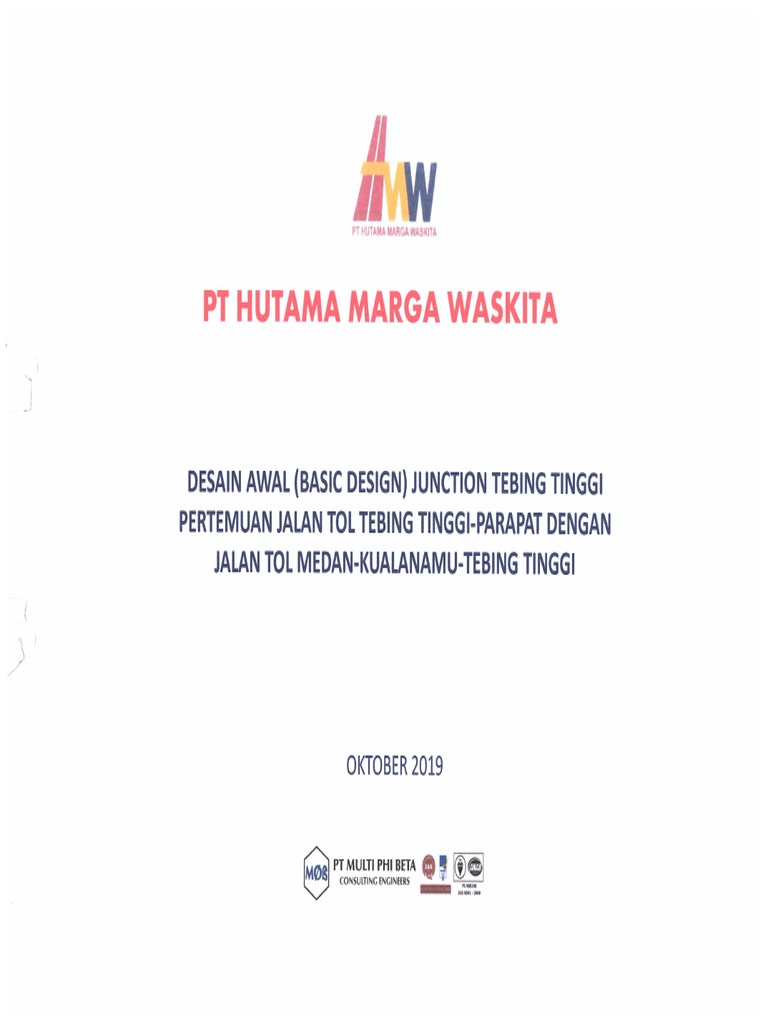 Plan Rumija Basic Design Junction Tebing Tinggi | PDF