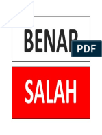 Benar Atau Salah