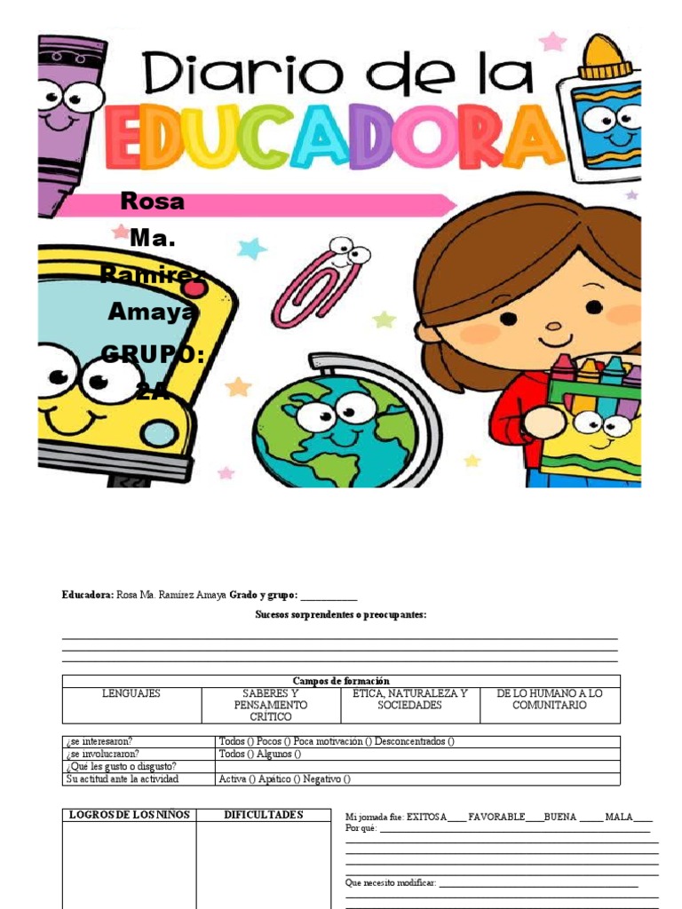 Diario de La Educadora | PDF | Cognición
