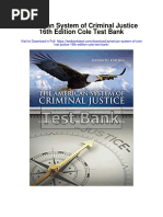 American System of Criminal Justice 16th Edition Cole Test Bank