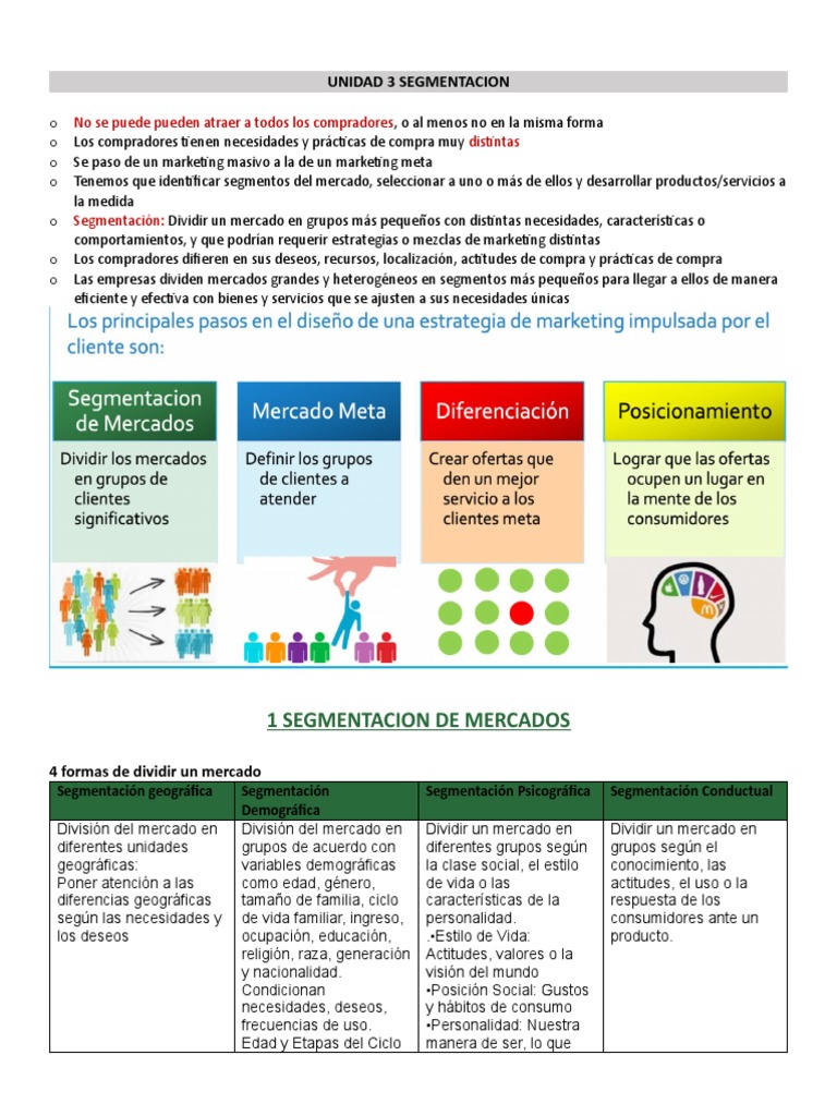 Estrategias de Segmentación de Mercados | PDF | Mercado (economía ...