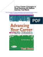 Advancing Your Career Concepts in Professional Nursing 5th Edition Kearney Test Bank