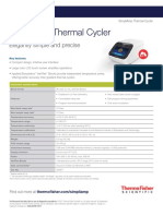 Simpliamp Thermal Cycler Spec Sheet