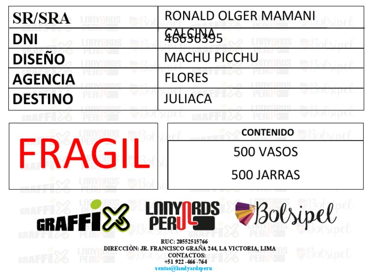 Rotulo de Envios | PDF