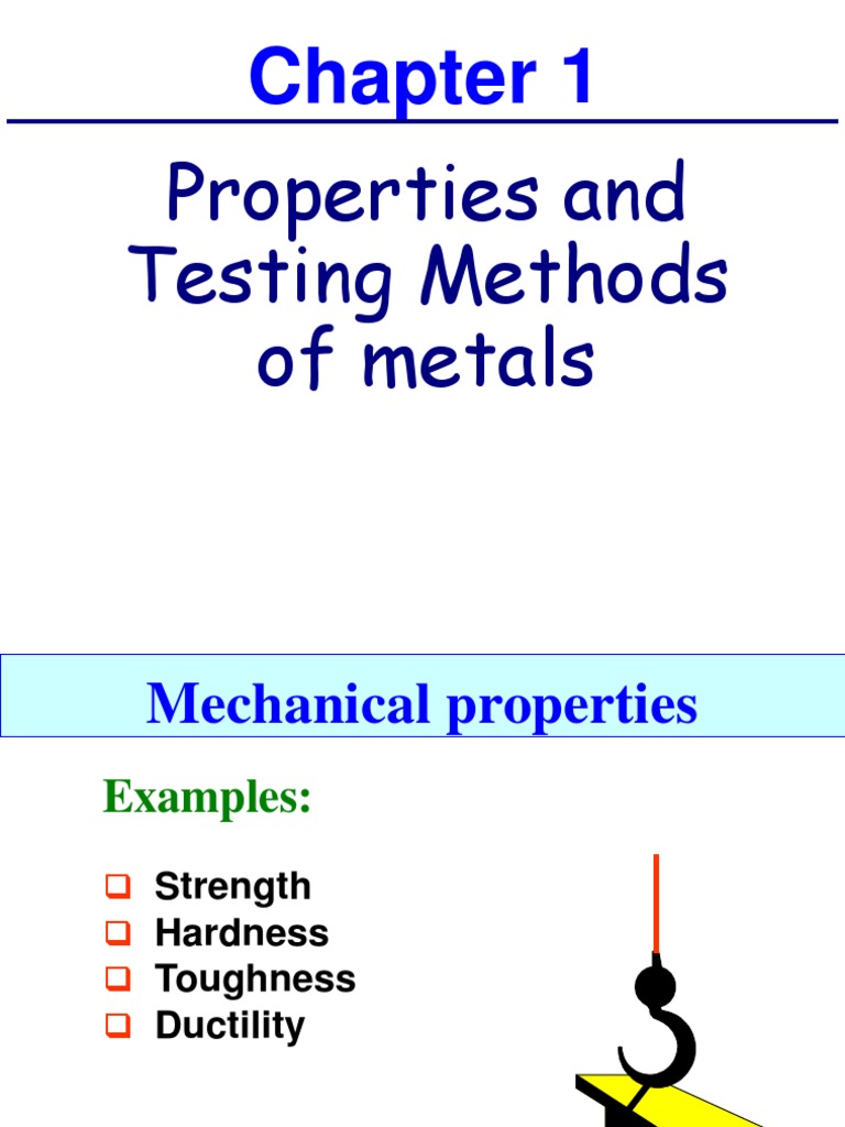 1Mechanical Properties PDF Hardness Ductility