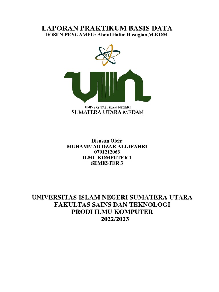 Laporan Praktikum Basis Data | PDF