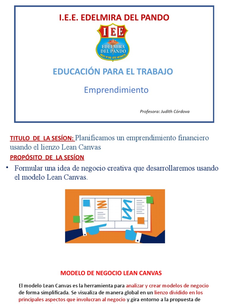 Lienzo Lean Canvas - Completo | PDF | Comportamiento | Modelo de negocio