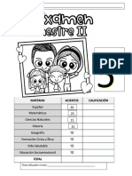 Examen 2do Trimestre 5to