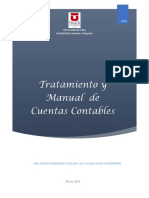 Tratamiento y Manual de Cuentas Contables