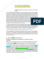 Un Ejemplo de Argumentación Analizada