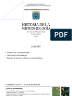 Historia de La Microbiología. I.S. 2019 Ii