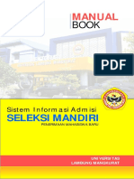 MANUAL BOOK - Sistem Informasi ADMISI