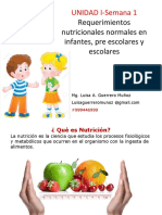 Nutricion Infante, Escolar, Pre Escolar