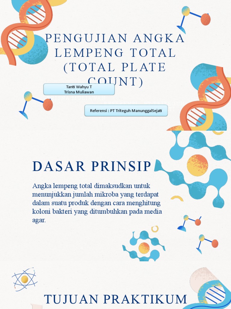 Pengujian Angka Lempeng Total (Total Plate Count) PDF