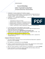 RM Assignment Empirical Research Framework and Questionnaire