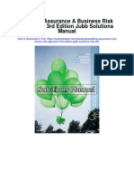 Auditing Assurance A Business Risk Approach 3rd Edition Jubb Solutions Manual
