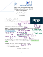 (Clase 11-1) 4. Material de Clase - Probabilidad Condicional - PEI - 2023 II