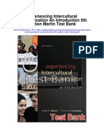 Experiencing Intercultural Communication an Introduction 5th Edition Martin Test Bank