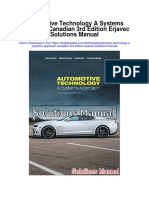 Automotive Technology A Systems Approach Canadian 3rd Edition Erjavec Solutions Manual