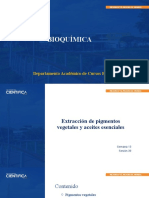 BIOQUÍMICA - LABORATORIO - SEM-13 - SESIÓN-39 - Extracción de Pigmentos Vegetales y Aceites Esenciales - 2023-1