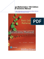 Basic College Mathematics 10th Edition Lial Solutions Manual