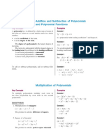 Mathematics Review Notes - Complete Polynomials Concepts - University and Senior High School Student