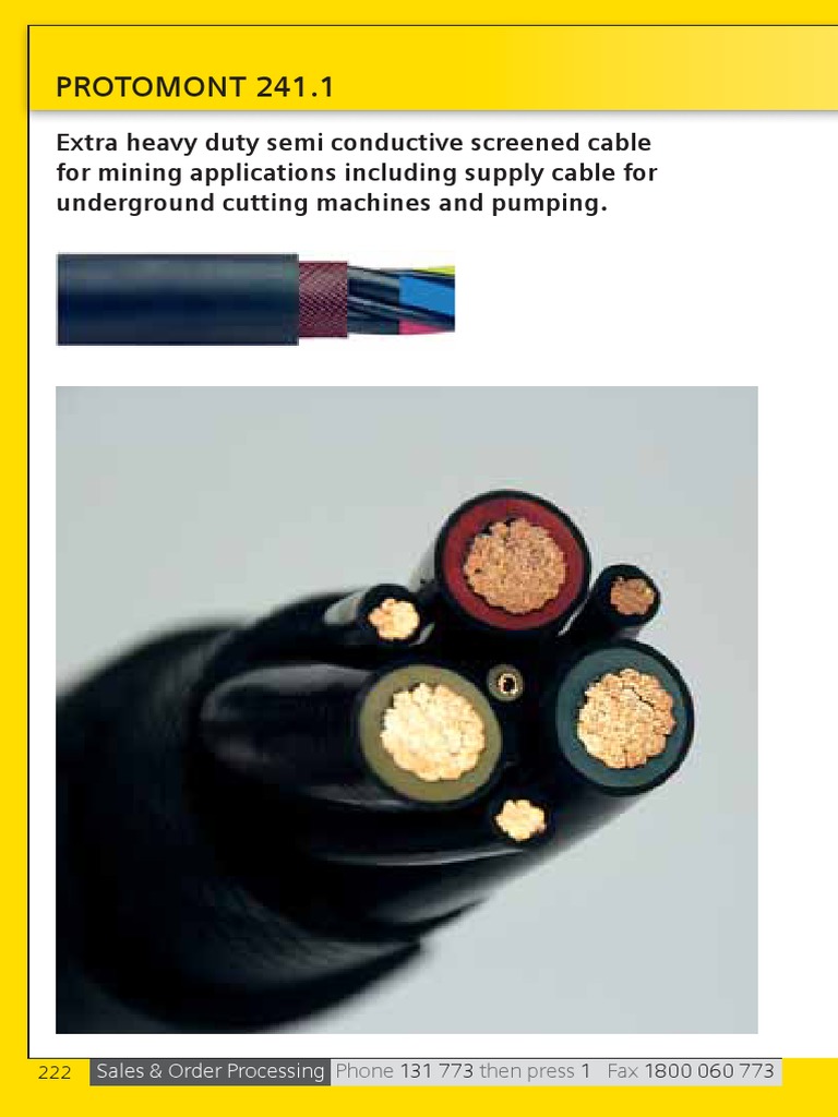 Protomont 241.1 Mining Cable Overview | PDF | Alternating Current ...