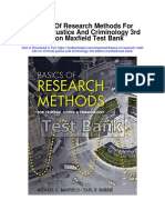 Basics of Research Methods For Criminal Justice and Criminology 3rd Edition Maxfield Test Bank