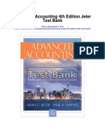 Advanced Accounting 4th Edition Jeter Test Bank