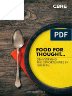 India - Food For Thought.. Demystifying The Opportunities in F - B Retail - April - 2018