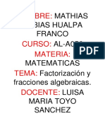 Factorización  