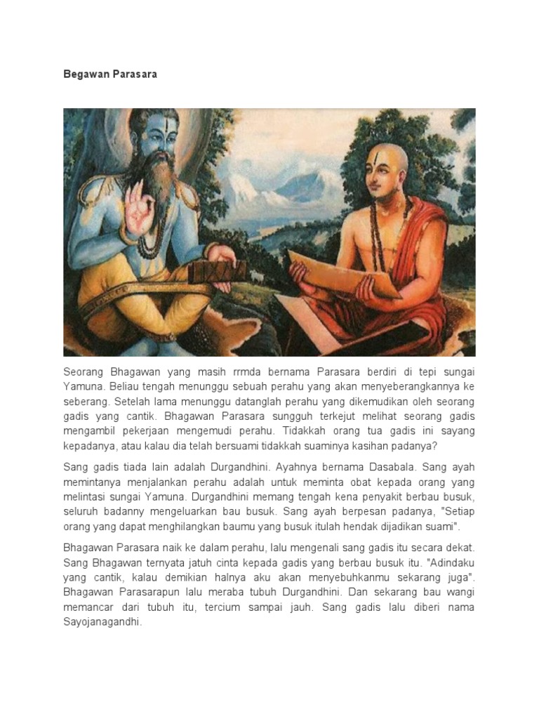 Begawan Parasara | PDF