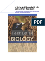 Biology The Unity and Diversity of Life 15th Edition Starr Test Bank