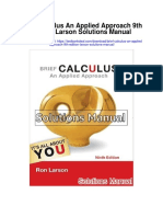 Brief Calculus An Applied Approach 9th Edition Larson Solutions Manual