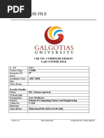 Compiler Lab (CSE353) Lab Course File