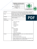 Spo Pemberian Anestesi Lokal Dipuskesmas