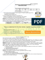 Solution Et PH Terminale Autoprotolyse Acide Base Fortes Acide Base Faibles Tampon