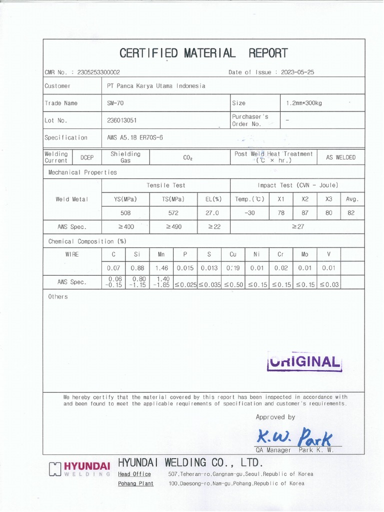 SM-70 Dia 1.2mm @300Kg (MP) | PDF