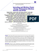 RF Energy Harvesting and Wireless Power Transfer For Energy Autonomous Wireless Devices and RFIDs