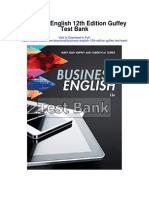 Business English 12th Edition Guffey Test Bank