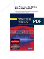Astrophysics Processes 1st Edition Bradt Solutions Manual