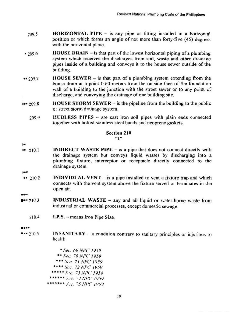 Plumbing Code Set | PDF