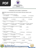 2nd PERIODICAL TEST IN GRADE-7 MATHEMATICS