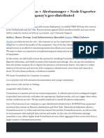 29 Using Prometheus Alertmanager Node Exporter To Monitor A Companys Geo Distributed Infrastructure