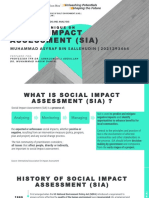 Social Imapct Assessment (SIA) 