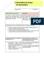 Ficha Descriptiva Grupal 1 Grado C.E 2022-2023