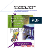 Basic Clinical Laboratory Techniques 6th Edition Estridge Test Bank