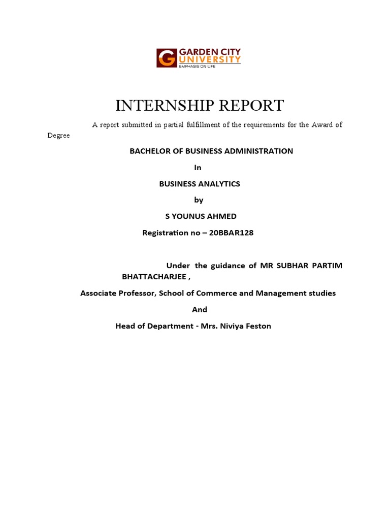 20BBAR128INTERNSHIP REPORT (3) (1) (1) | PDF