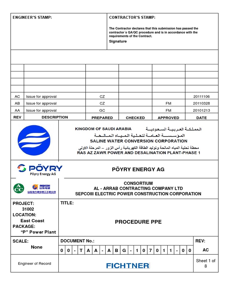 00 TAA ABG 107011 00 Personal Protective Equipment Procedure (PPE) PDF